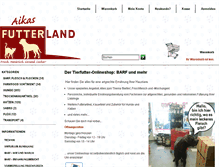 Tablet Screenshot of aikas-futterland.de